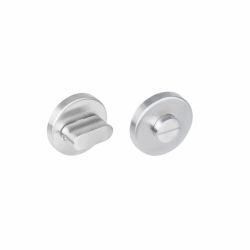 WC-sluiting 8mm rond zonder venster ø53x8mm staal met 7mm nokken RVS