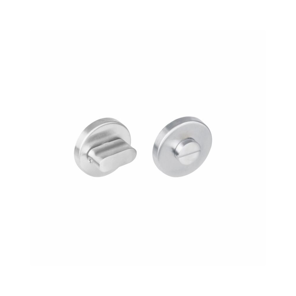 WC-sluiting 8mm rond zonder venster ø53x8mm staal met 7mm nokken RVS