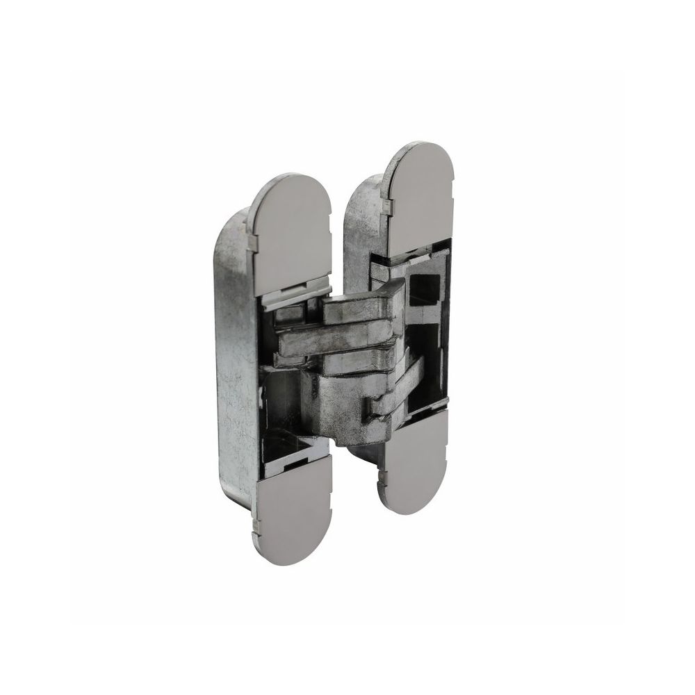 Deurscharnier onzichtbaar zamak – nikkel 130 x 30 mm