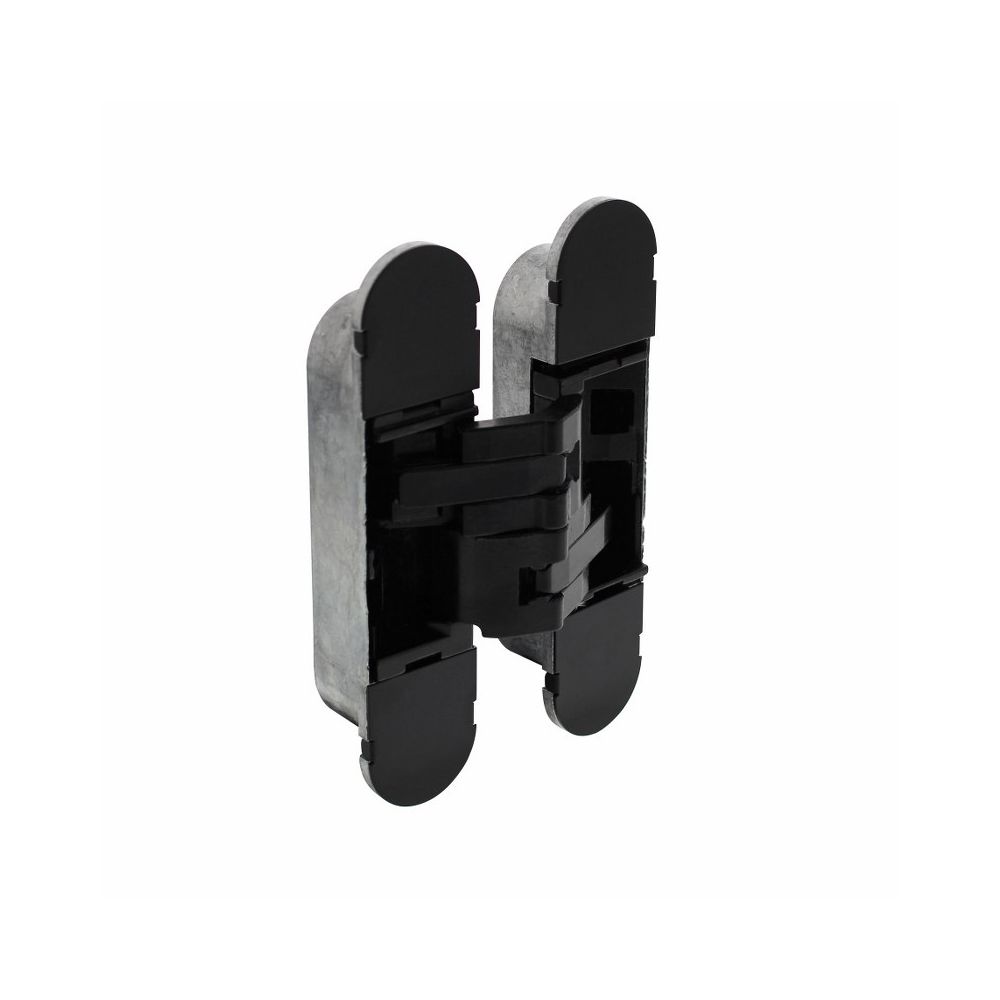 Deurscharnier onzichtbaar zamak – zwart 130 x 30 mm