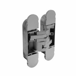 Deurscharnier onzichtbaar zamak – grijs 130 x 30 mm