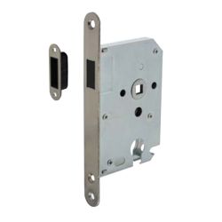 Intersteel magneet cilinder dag- en nachtslot met RVS voorplaat