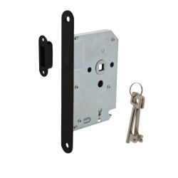 Intersteel magneet klavier dag en nachtslot met zwarte voorplaat