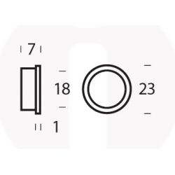 10 nylon ringen 20mm-18mm zwart