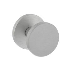 Voordeurknop Rond Ø55 mm éénzijdige montage aluminium