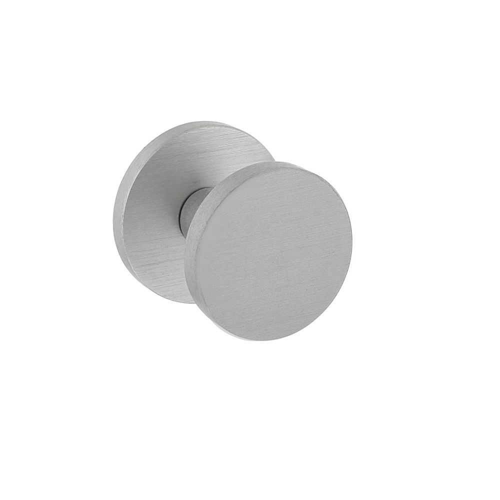 Voordeurknop Rond Ø55 mm éénzijdige montage aluminium