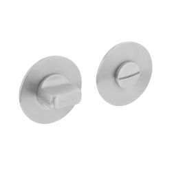Magneet rozet rond met toilet-/badkamersluiting RVS geborsteld