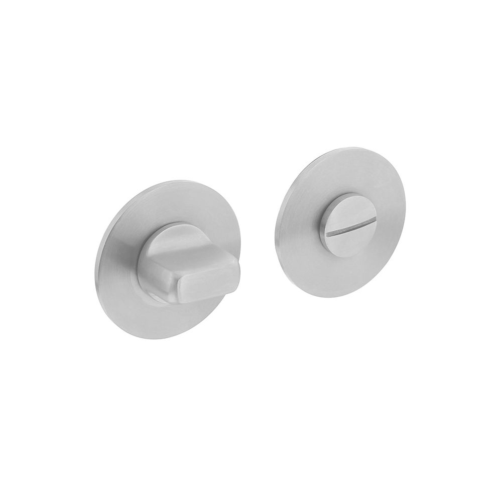 Magneet rozet rond met toilet-/badkamersluiting RVS geborsteld
