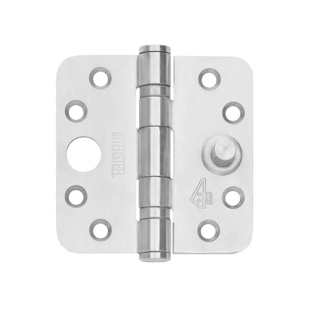 SKG3 Kogellagerscharnieren 3.5"" afgerond (89x89x3) RVS 