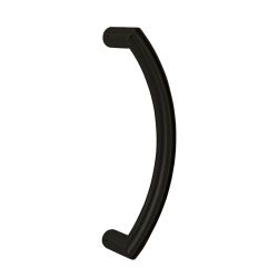 Handgreep Parijs ovaal 30x380mm. mat zwart