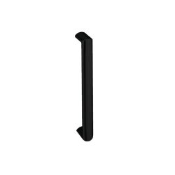 Handgreep Moskou recht ovaal 40x22x350mm. mat zwart