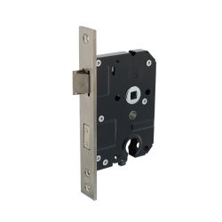 Veiligheidsslot profielcilindergat 55mm met rechthoekige voorplaat 25x174mm