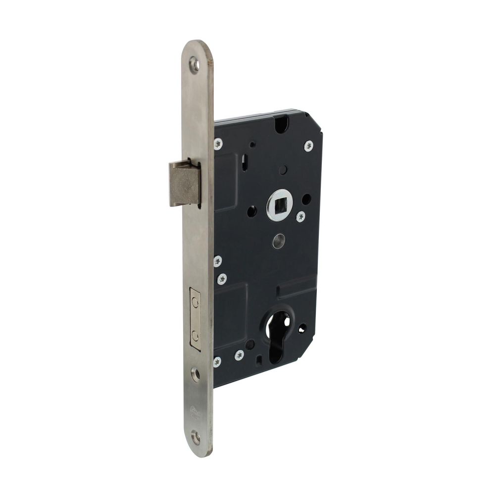 Veiligheidsslot profielcilindergat 72mm met afgeronde voorplaat 25x238mm