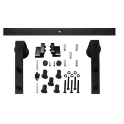 Schuifdeursysteem 'Barndoor' 2 meter  RVS/mat zwart