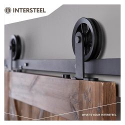 Schuifdeursysteem Wheel Top - mat zwart