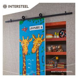 Schuifdeursysteem Modern Top - mat zwart