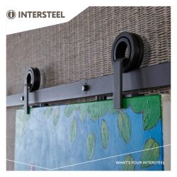 Schuifdeursysteem Modern Top - mat zwart