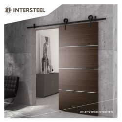 Schuifdeursysteem Modern - mat zwart