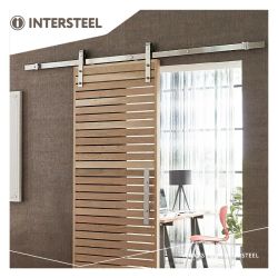 Schuifdeursysteem Basic - RVS geborsteld