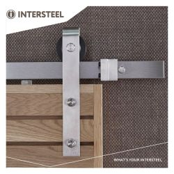 Schuifdeursysteem Basic - RVS geborsteld