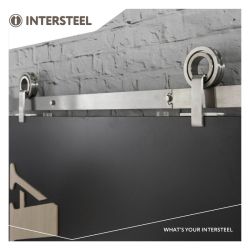 Schuifdeursysteem Modern Top - RVS geborsteld