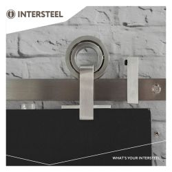 Schuifdeursysteem Modern Top - RVS geborsteld