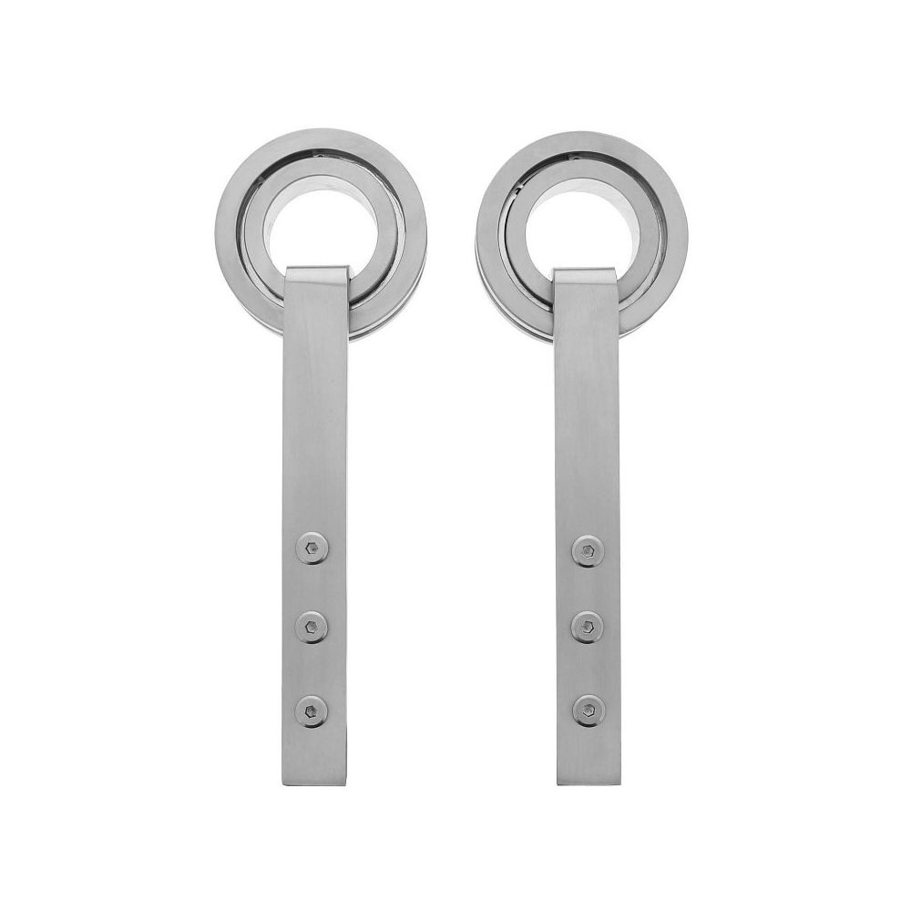 Set van 2 hangrollen Modern - RVS geborsteld