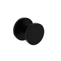 Voordeurknop Rond Ø55 mm éénzijdige montage aluminium/zwart