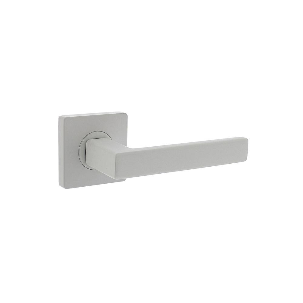 Deurkruk Hera op vierkant rozet 7mm nokken wit