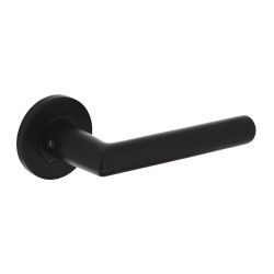 Intersteel Deurkruk Jura hoek 90° op rozet aluminium/zwart