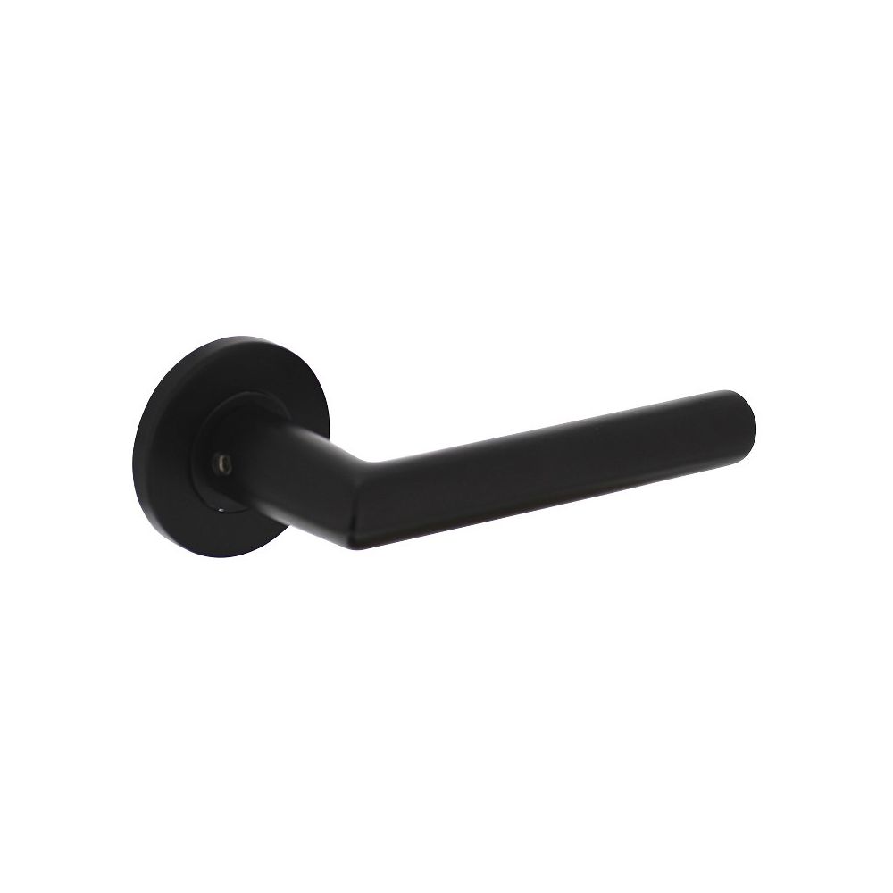 Intersteel Deurkruk Jura hoek 90° op rozet aluminium/zwart