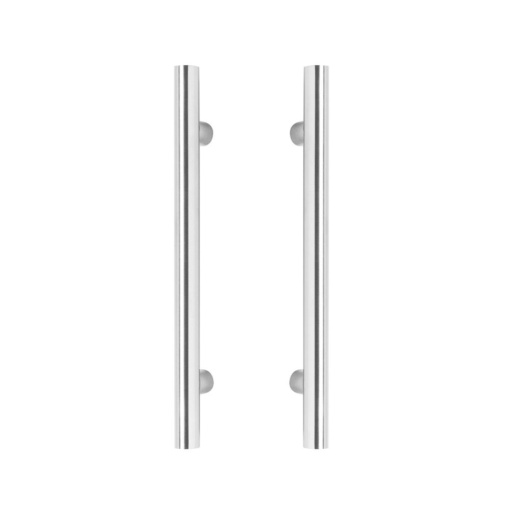 Deurgrepen per paar T-vorm 700x65x20 hart op hart 500 RVS 