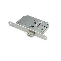 Kastslot incl. 2 sleutels met witte voorplaat 20x174 mm.