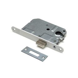 Kastslot tbv cilinderslot met witte voorplaat 20x174 mm.