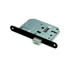 Kastslot incl. 2 sleutels met zwarte voorplaat 20x174 mm.