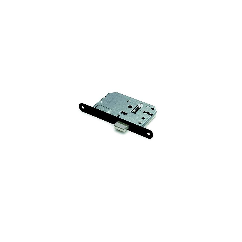 Kastslot incl. 2 sleutels met zwarte voorplaat 20x174 mm.