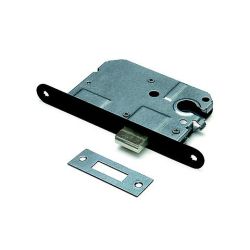 Kastslot tbv cilinderslot met zwarte voorplaat 20x174 mm.