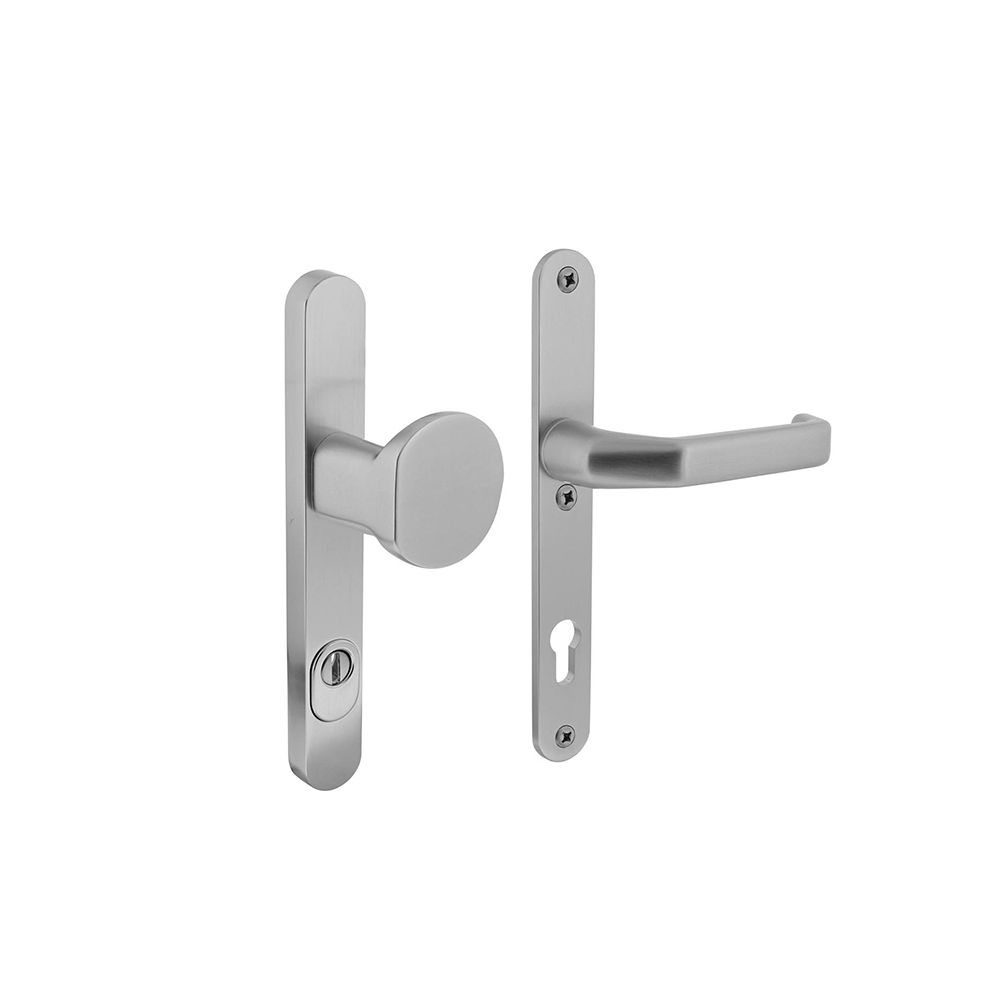 Veiligheidsbeslag smalschilden aluminium SKG3 greep/kruk PC92 mm kerntrekbeveiliging