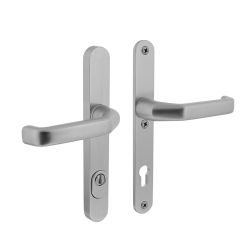 Veiligheidsbeslag smalschilden aluminium SKG3 kruk/kruk PC92 mm kerntrekbeveiliging