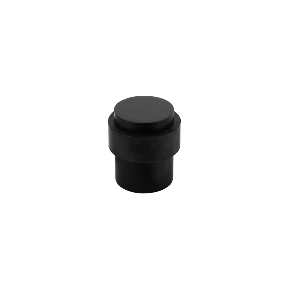 Deurstop vloermontage 30mm mat zwart