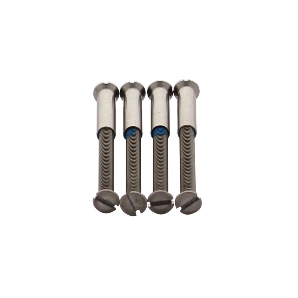 4 Patentboutjes m4x38 mm met hulsjes m4 RVS