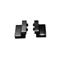 Set van 2 stoppers tbv schuifdeursysteem mat zwart