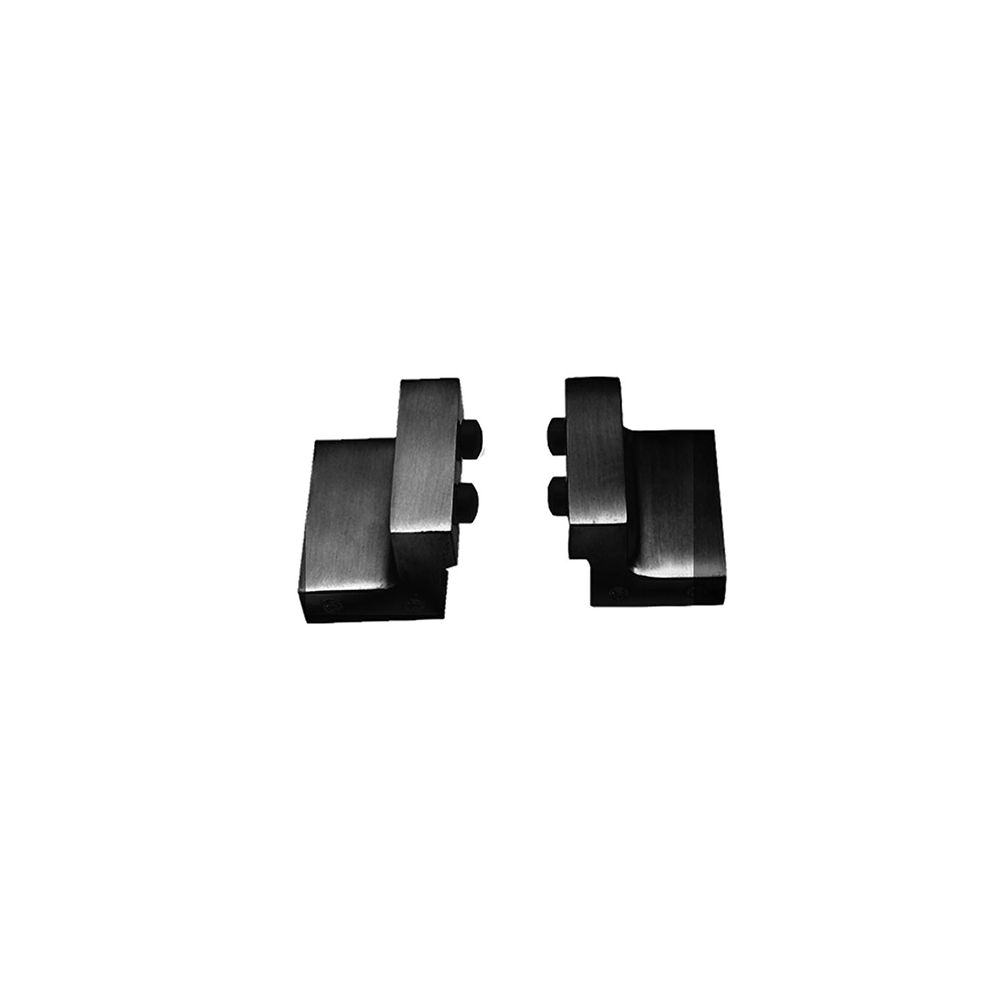 Set van 2 stoppers tbv schuifdeursysteem mat zwart