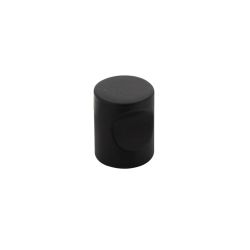 Knop vingergrip ø18mm RVS/mat zwart