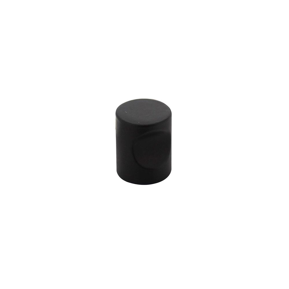 Knop vingergrip ø18mm RVS/mat zwart