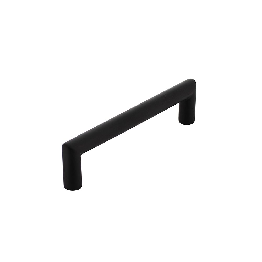 Meubelgreep hoek 90° ø13x141mm boormaat 128mm RVS/mat zwart