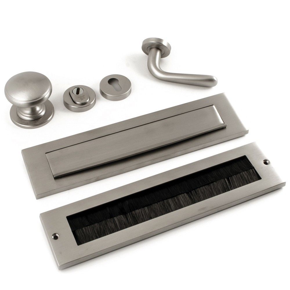 Voordeurset compleet PVD Inox - linkswijzend