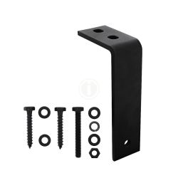 Set van 5 plafondbeugels tbv schuifdeursysteem - mat zwart