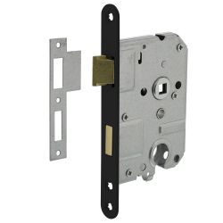 Intersteel woningbouw cilinder dag- en nachtslot 55 mm zwart