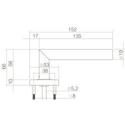 Intersteel voordeurset SKG3*** RVS - ovale uitvoering